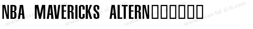 NBA Mavericks Altern字体转换